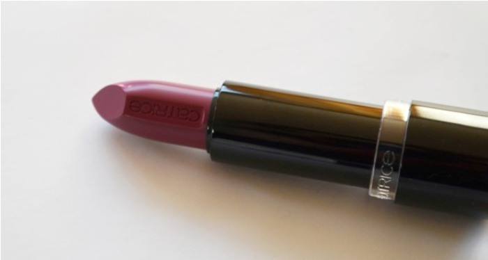 Catrice Ultimate Colour Lipstick - 490 Plum and Base Review5