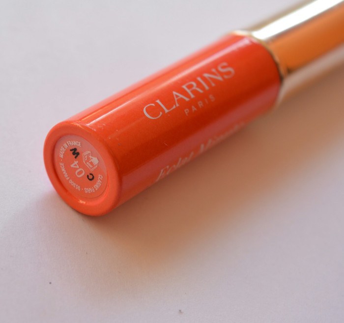 Clarins Instant 04 Orange Light Lip Balm Perfector label