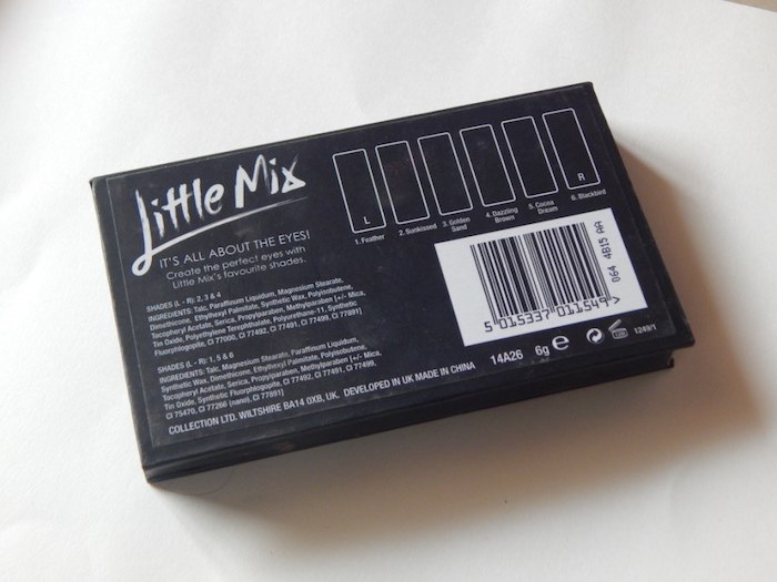 Collection Cosmetics Little Mix All About the Eyes Palette ingredients