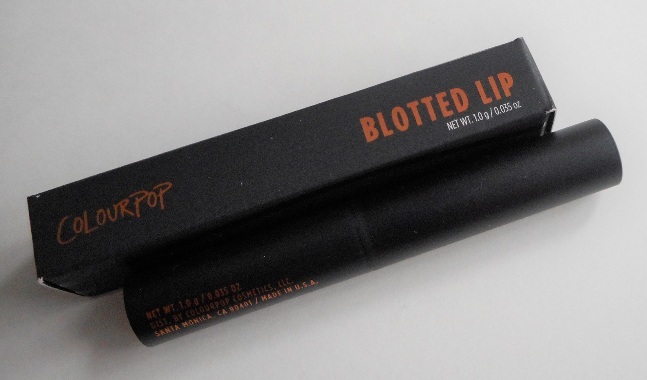 ColourPop Lexi Blotted Lip packaging