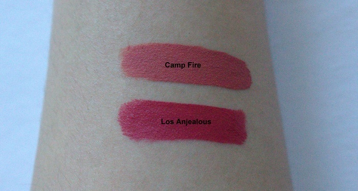 Dose of Colors Camp Fire Liquid Matte Lipstick swatches