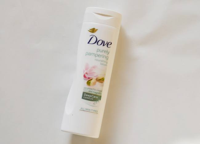 Dove Purely Pampering Pistachio Cream and Magnolia Nourishing Lotion Review4