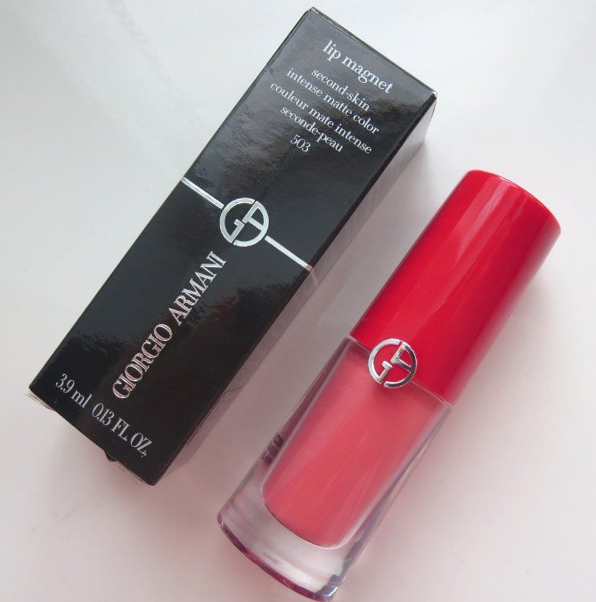 Giorgio Armani 503 Glow Lip Magnet Liquid Lipstick Review