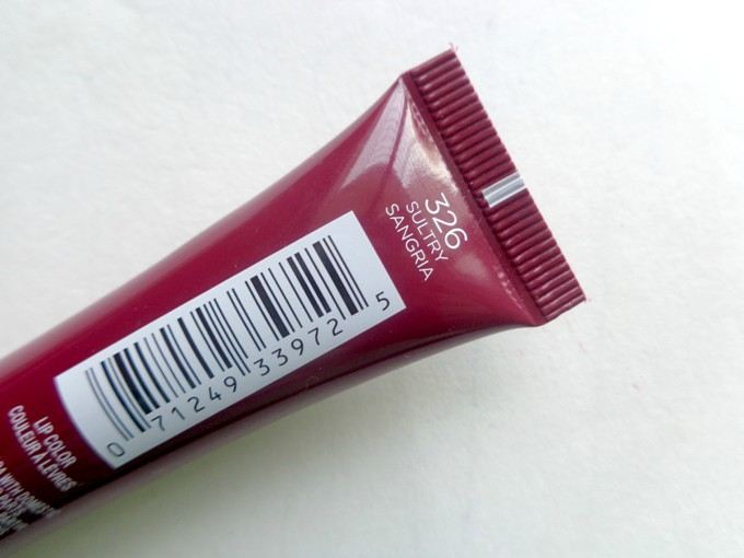 L’Oreal Paris 326 Sultry Sangria Infallible Lip Paint shade name