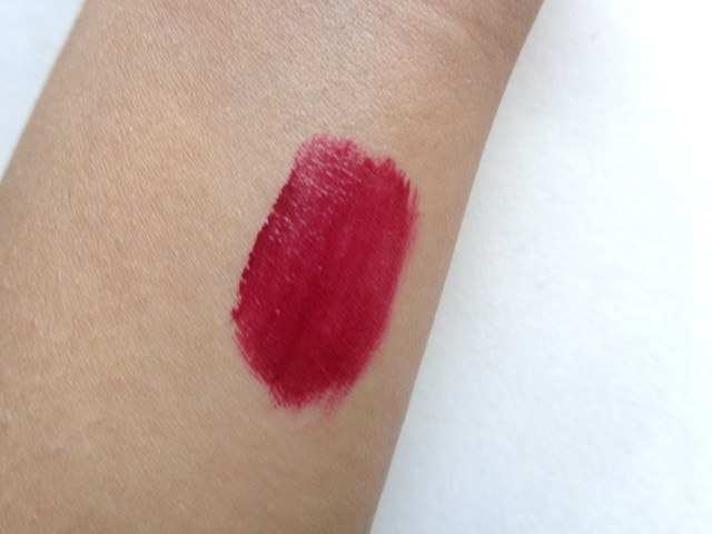 L’Oreal Paris 326 Sultry Sangria Infallible Lip Paint swatch on hand