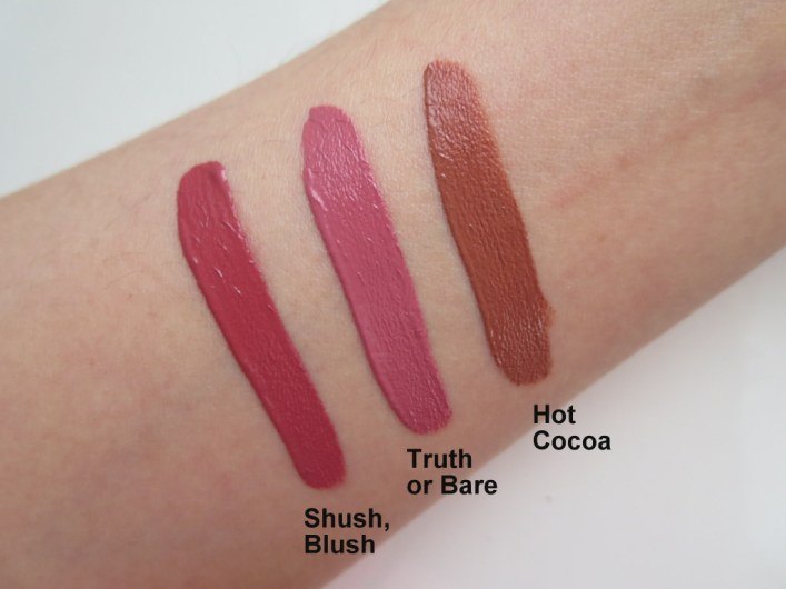 Marc Jacobs Truth Or Bare 454 Le Marc Liquid Lip Creme swatch on hand