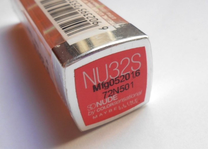 Maybelline NU32S Color Sensational So Nude Lipstick shade name