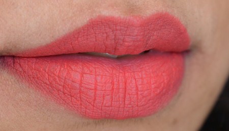 NARS Famous Red Velvet Matte Lip Pencil lip swatch