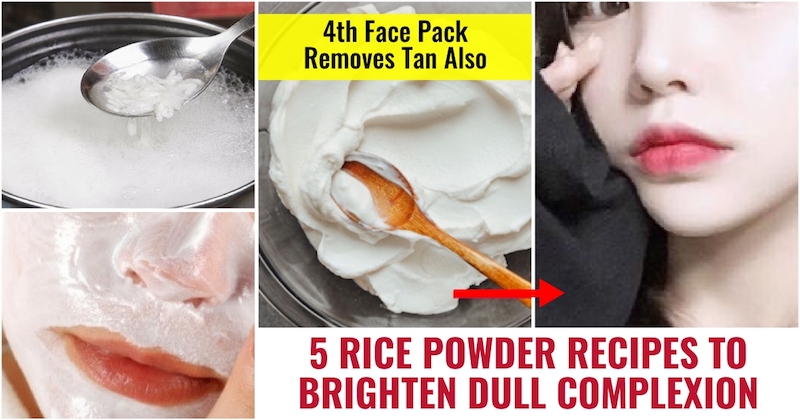 Rice Powder Recipes to Brighten Dull Complexion