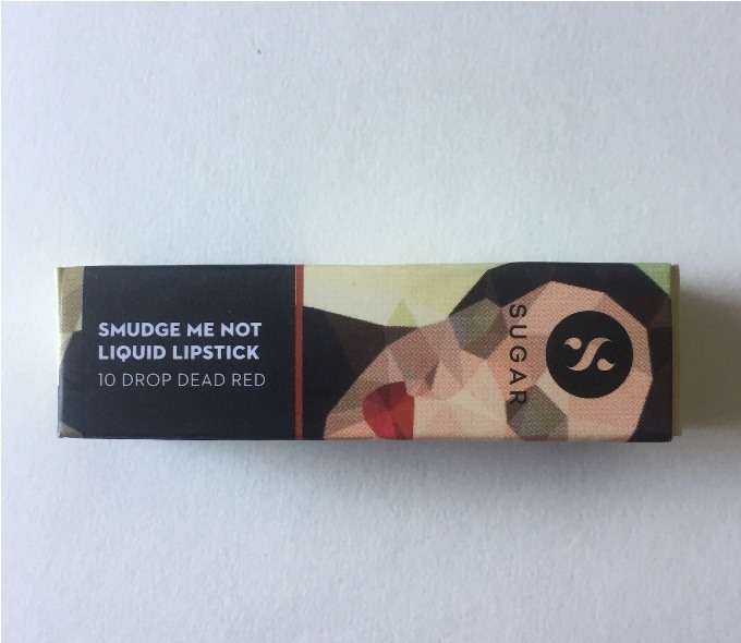 Sugar Cosmetics Smudge Me Not Liquid Lipstick 10 Drop Dead Red outer packaging