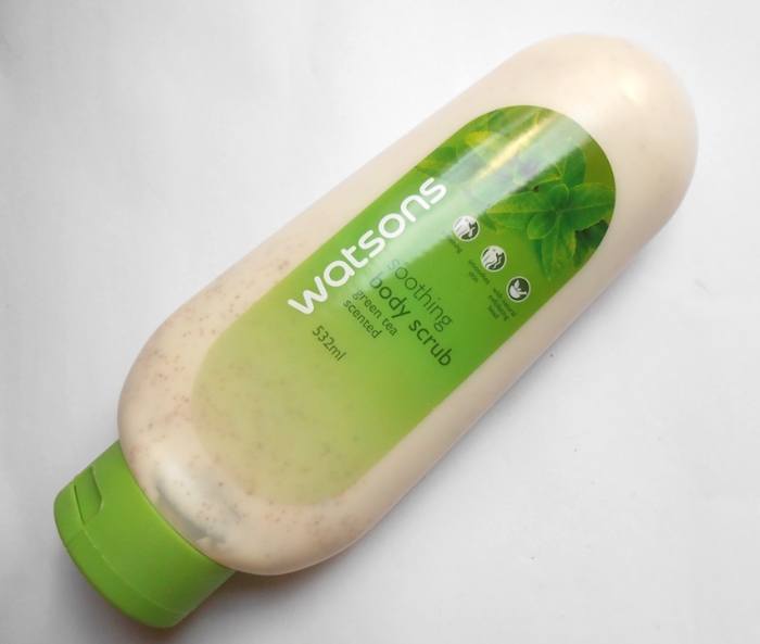 Watsons Green Tea Scented Soothing Body Scrub Review