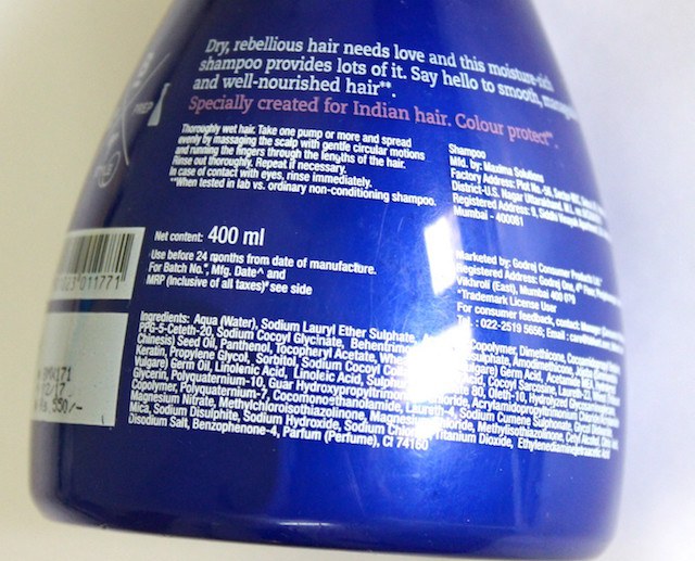 BBlunt Intense Moisture Shampoo ingredients