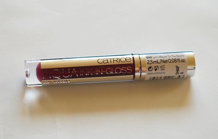 Catrice Cosmetics 040 Lets Mauve to the Beach Aqua Ink-In-Gloss Review1