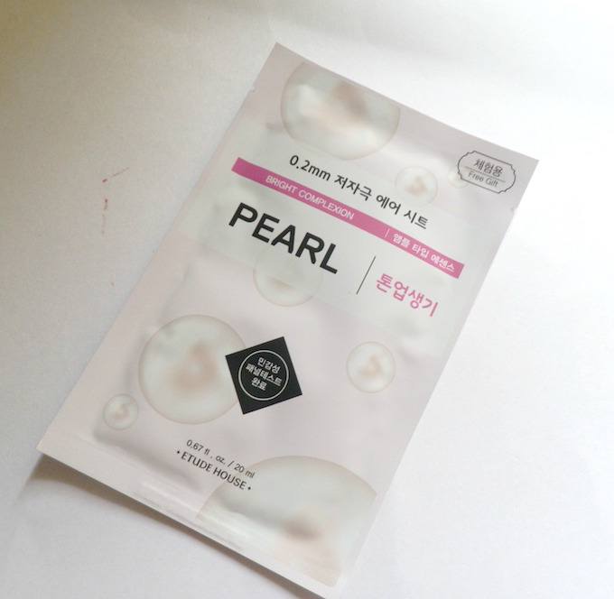 Etude House Therapy Air Mask Pearl packaging