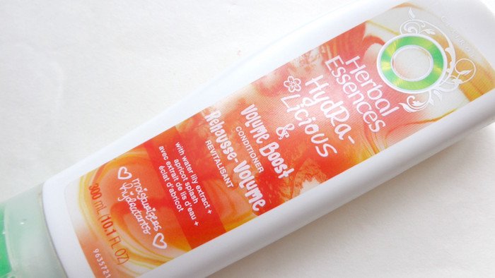 Herbal Essences Hydralicious and Volume Boost Conditioner details