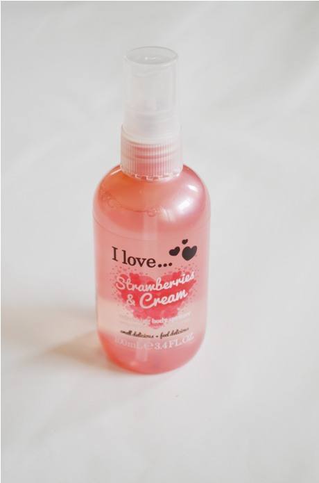 I Love Strawberries and Cream Refreshing Body Spritzer Review