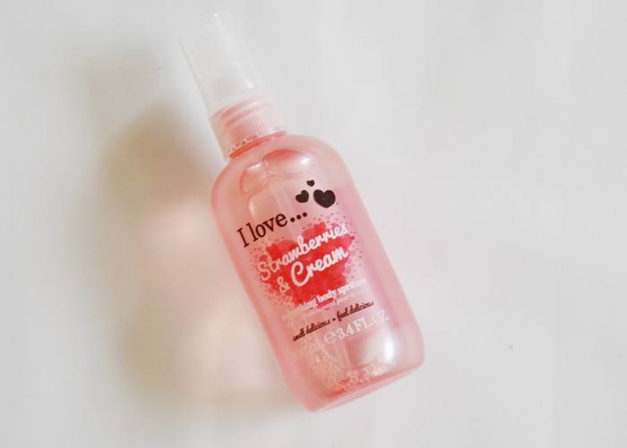I Love Strawberries and Cream Refreshing Body Spritzer Review2
