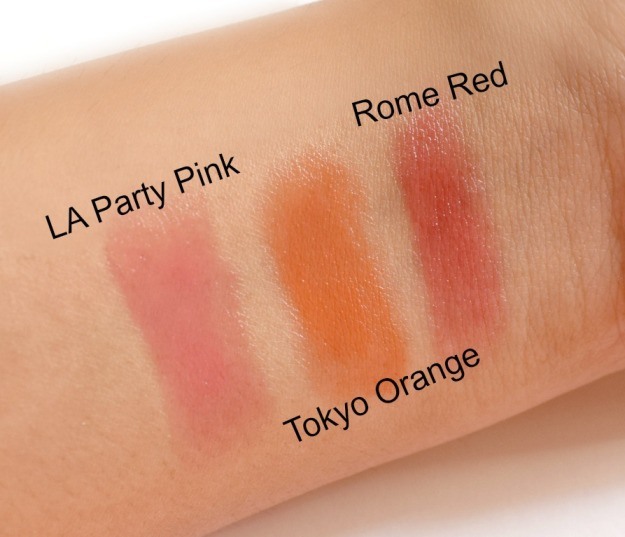 L.A. Girl Rome Red Color Balm swatches on hand