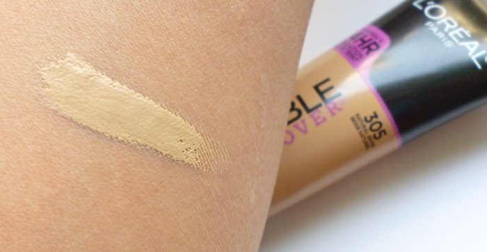 Loreal Infallible Total Cover Full Coverage Foundation swatch