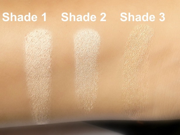 Makeup Revolution Highlighter Palette Radiance swatches