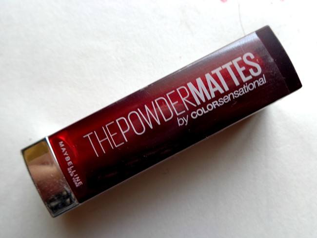 Maybelline Color Sensational Plum Perfection Powder Matte Lipstick Review