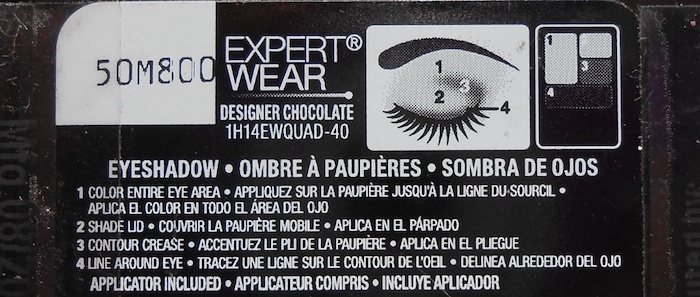 Maybelline Designer Chocolates Expert Wear Eyeshadow Quad how to use