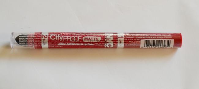 NYC City Proof Matte Long Lasting Blur Lip Color - #202 Brooklyn Berry Review1