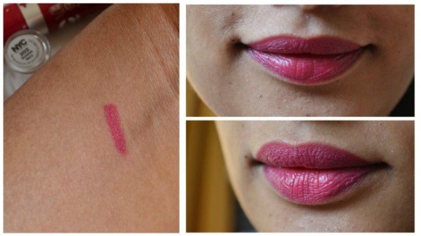 NYC City Proof Matte Long Lasting Blur Lip Color - #202 Brooklyn Berry Review10