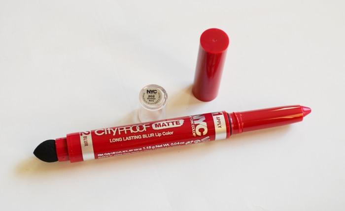NYC City Proof Matte Long Lasting Blur Lip Color - #202 Brooklyn Berry Review3