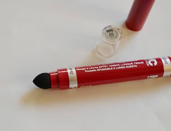 NYC City Proof Matte Long Lasting Blur Lip Color - #202 Brooklyn Berry Review5