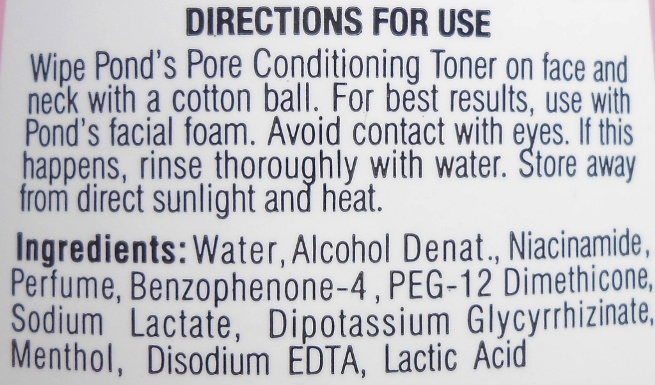 Pond's White Beauty Pore Conditioning Toner details