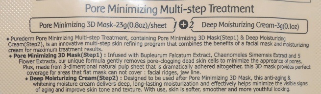 Purederm Pore Minimizing Multi-Step Treatment details