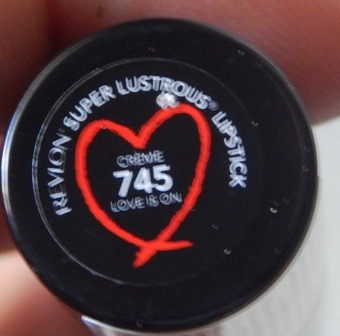 Revlon 745 Love is On Super Lustrous Lipstick shade name