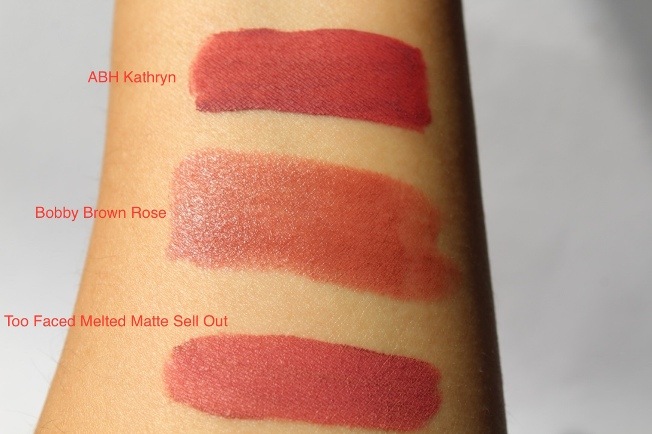 Too Faced Sell Out Melted Matte Liquified Long Wear Matte Lipstick swatches
