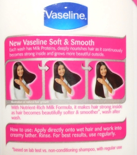 Vaseline Soft and Smooth Milk Nutrient Shampoo Review2