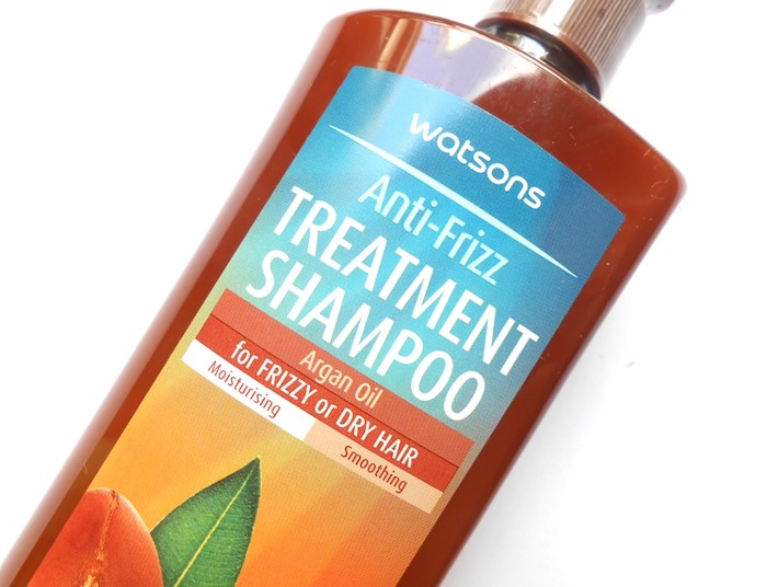 Watsons Anti-Frizz Treatment Shampoo label