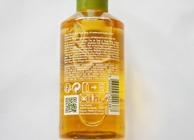 Yves Rocher Tiare Flower Ylang-Ylang Sensual Bath and Shower Gel Review4
