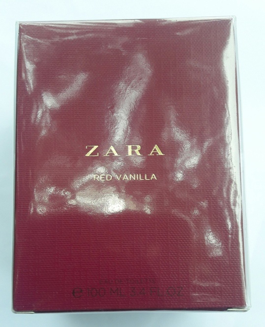 Zara Red Vanilla Eau De Toilette outer packaging