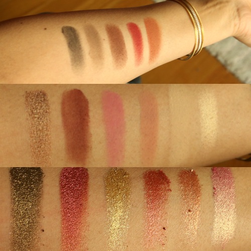 huda rose gold palette swatches