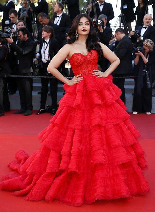 Aishwarya Rai Bachchan Cannes 2017 Red Gown