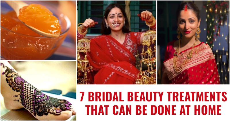 Bridal beauty treatments at home