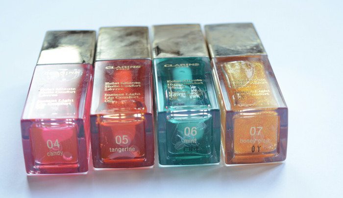 Clarins Instant Light Lip Comfort Oil Candy shade names