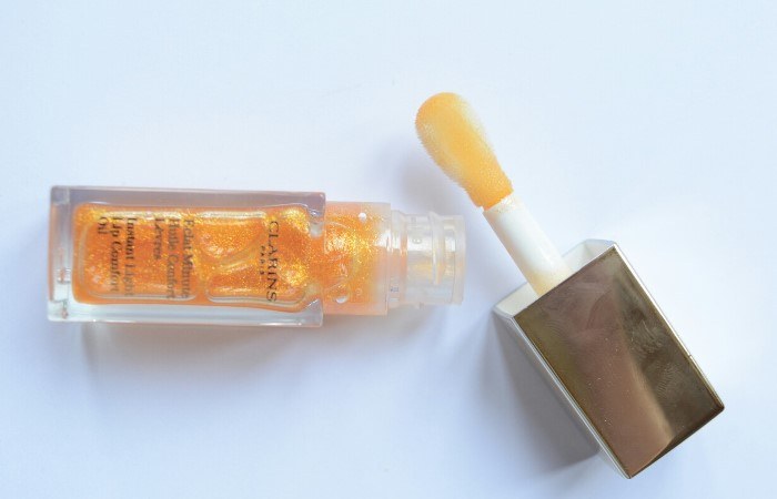 Clarins Instant Light Lip Comfort Oil Honey Glam Open