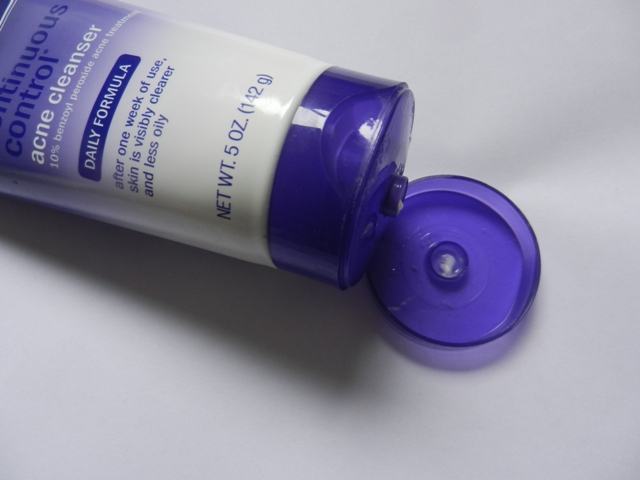 Clean and Clear Continuous Control Acne Cleanser tube