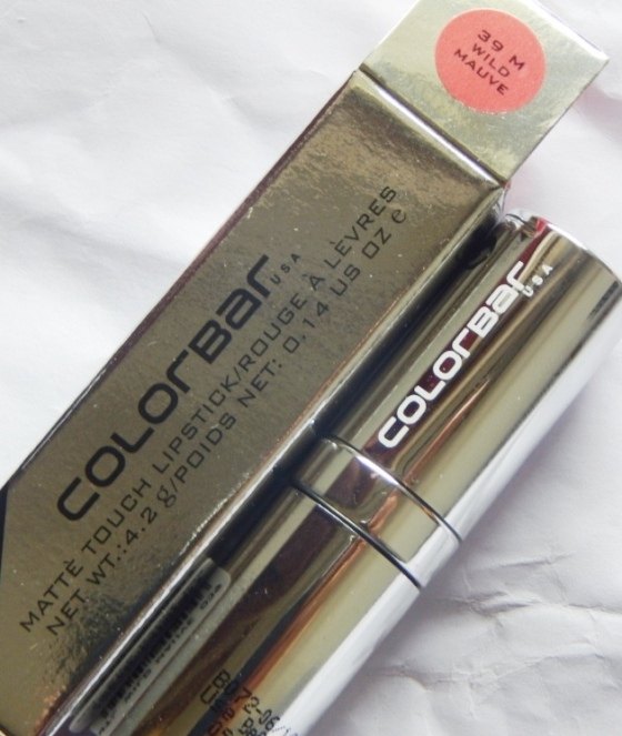 Colorbar Wild Mauve Matte Touch Lipstick packaging