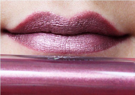 ColourPop Ultra Metallic Lip 3 Way swatch on lips