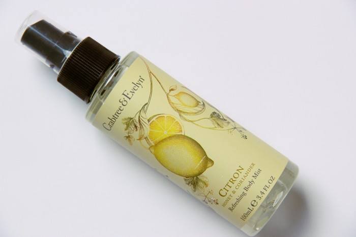 Crabtree and Evelyn Refreshing Body Mist Citron Honey and Coriander Review Main