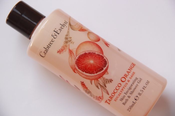 Crabtree and Evelyn Skin Invigorating Bath and Shower Gel Tarocco Orange, Eucalyptus and Sage bottle