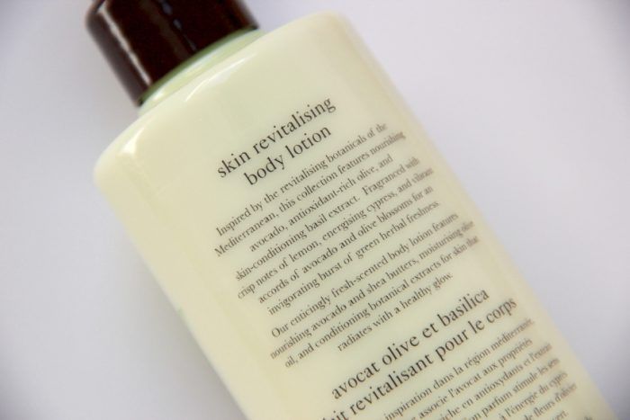 Crabtree and Evelyn Skin Revitalising Body Lotion Avocado, Olive and Basil  Review