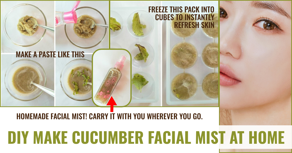 Brawl klip snave DIY Refreshing Cucumber and Mint Facial Mist + Ice Cubes |  Makeupandbeauty.com